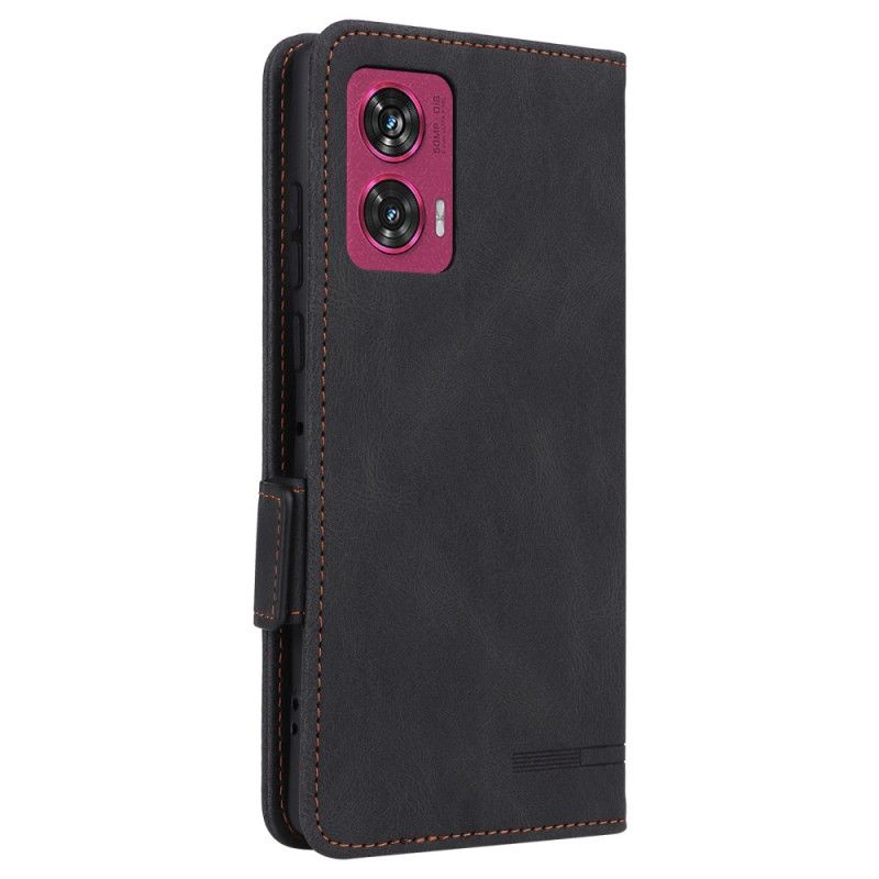 Kožený Kryt Motorola Edge 50 Fusion Retro Design