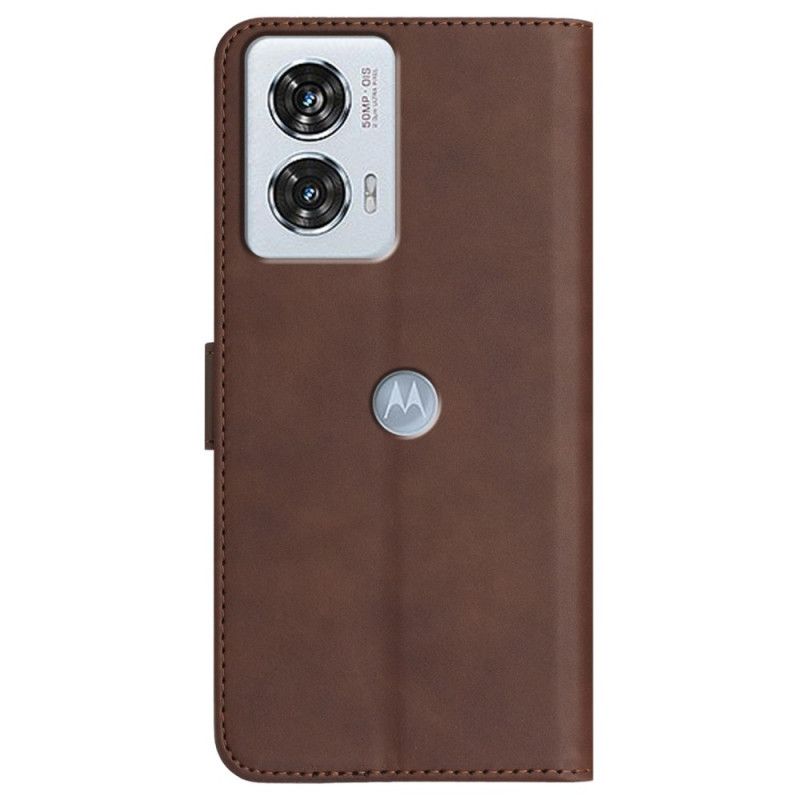 Kožený Kryt Motorola Edge 50 Fusion Úsměv