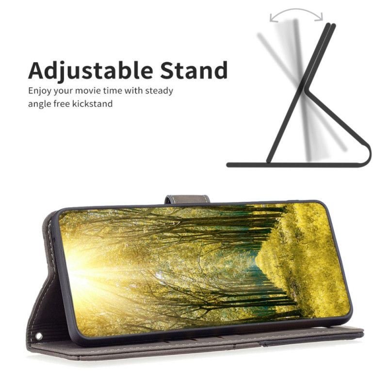 Kožený Kryt Motorola Edge 50 Neo Binfen Color Geometrický Vzor