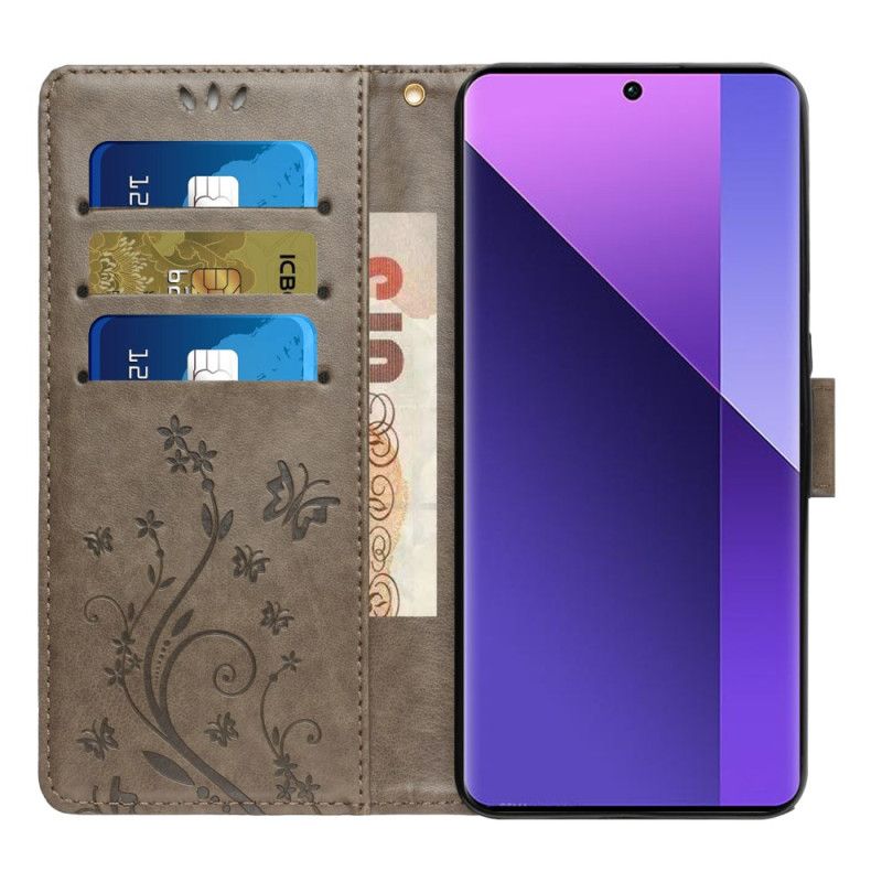 Kožený Kryt Motorola Edge 50 Neo Floralie