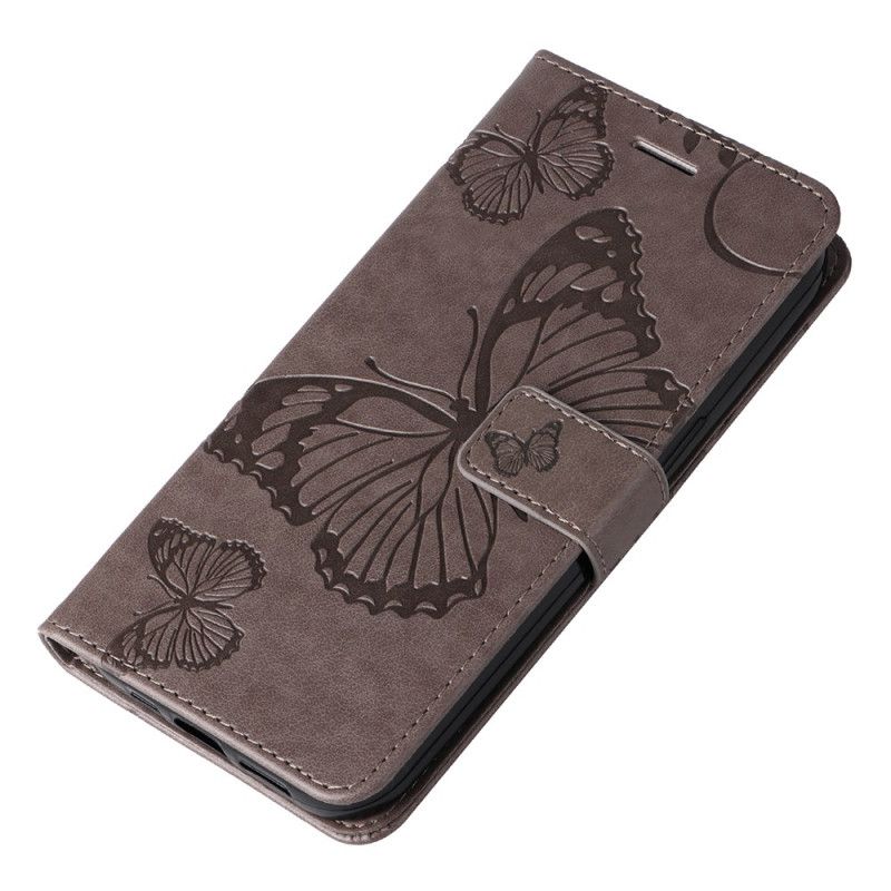 Kožený Kryt Motorola Edge 50 Ultra Obří Motýli