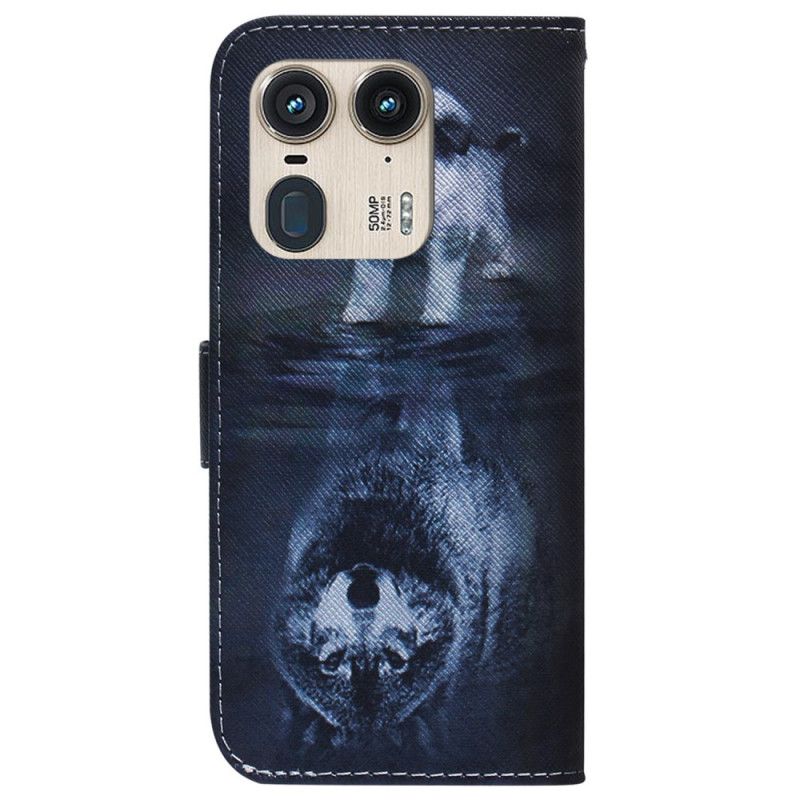 Kožený Kryt Motorola Edge 50 Ultra Sen Štěněte