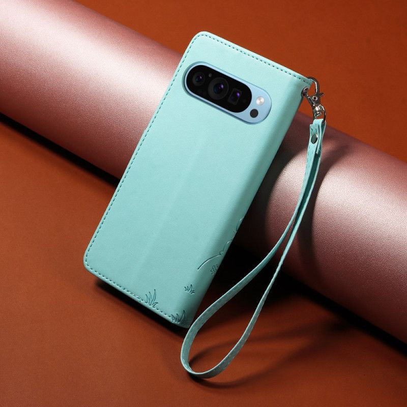 Kožený Kryt Na Google Pixel 10 Pro Xl Rfid Blokování A Vzor Psa