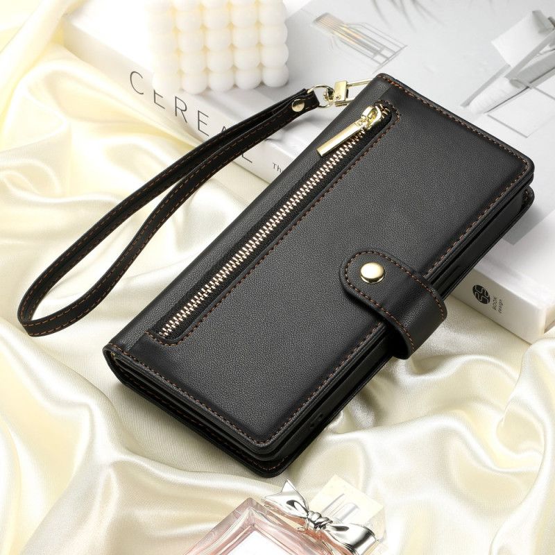 Kožený Kryt Na Google Pixel 10a Kapsa A Popruhy Na Zip