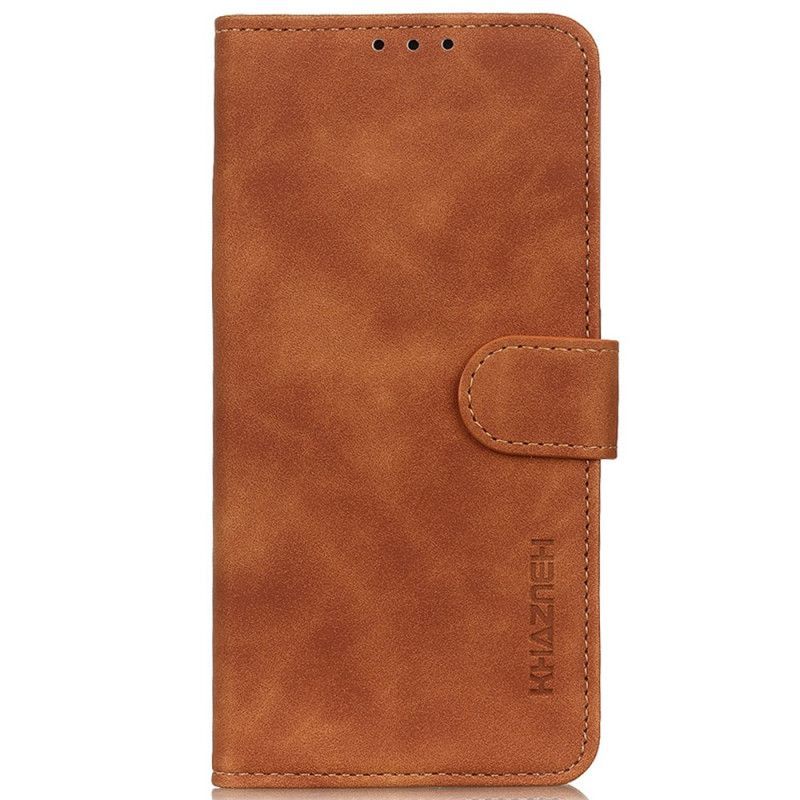 Kožený Kryt Na Moto G200 5g Khazneh Efekt Vintage Kůže