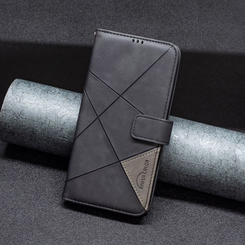 Kožený Kryt Na Motorola Edge 50 Fusion Geometrie Binfen Color