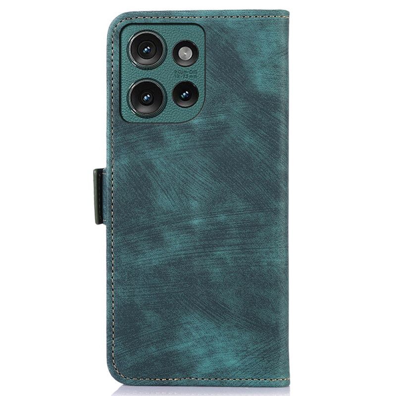 Kožený Kryt Na Motorola Edge 50 Neo Retro Abeel
