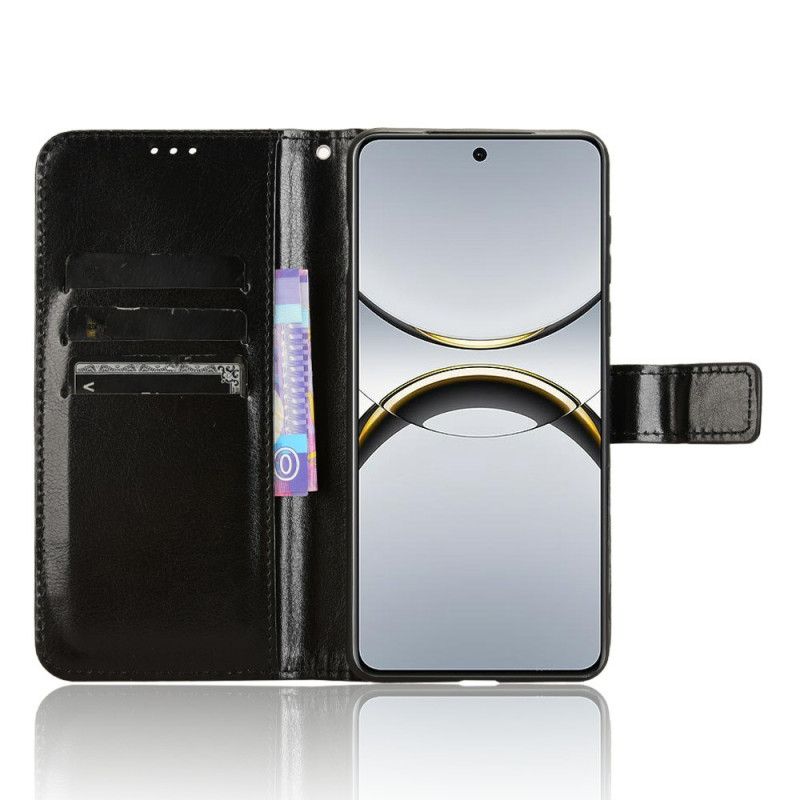 Kožený Kryt Na Oppo Find X8 Pro Okázalá Umělá Kůže