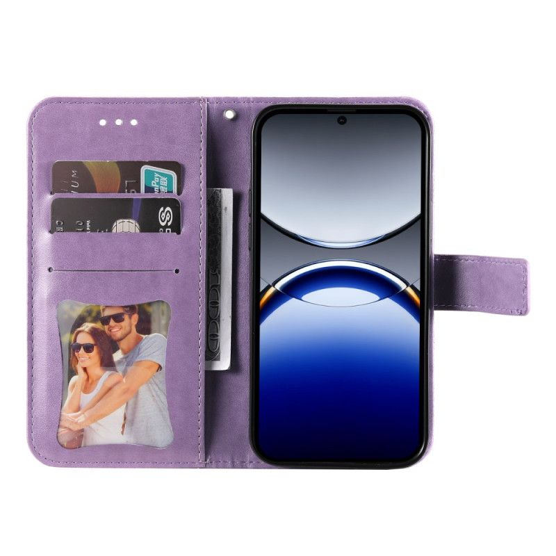 Kožený Kryt Na Oppo Find X8 Pro Potisk Mandaly