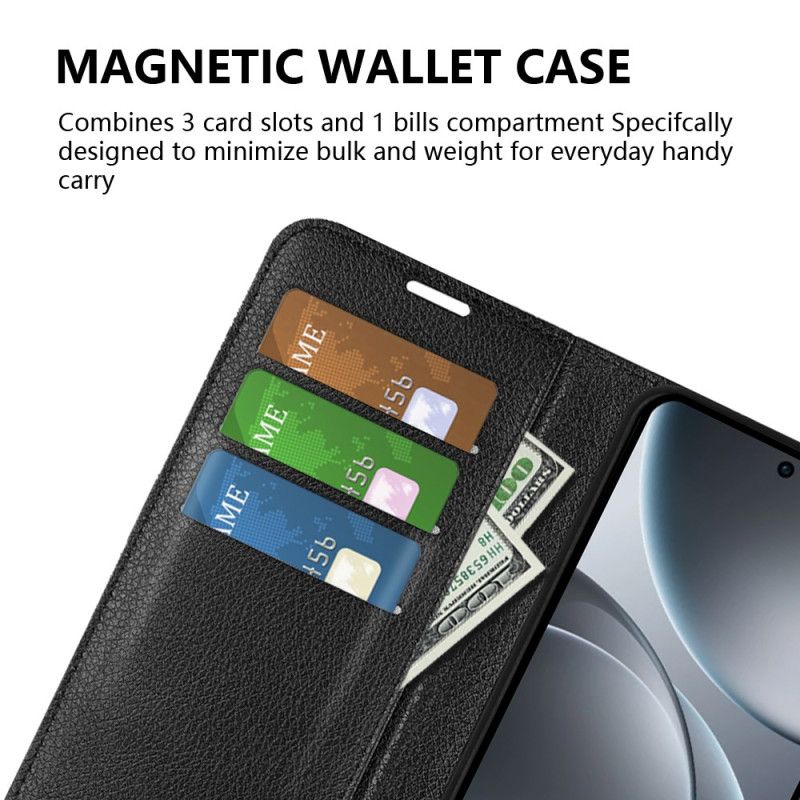 Kožený Kryt Na Oppo Find X9 5g Umělá Kůže Liči