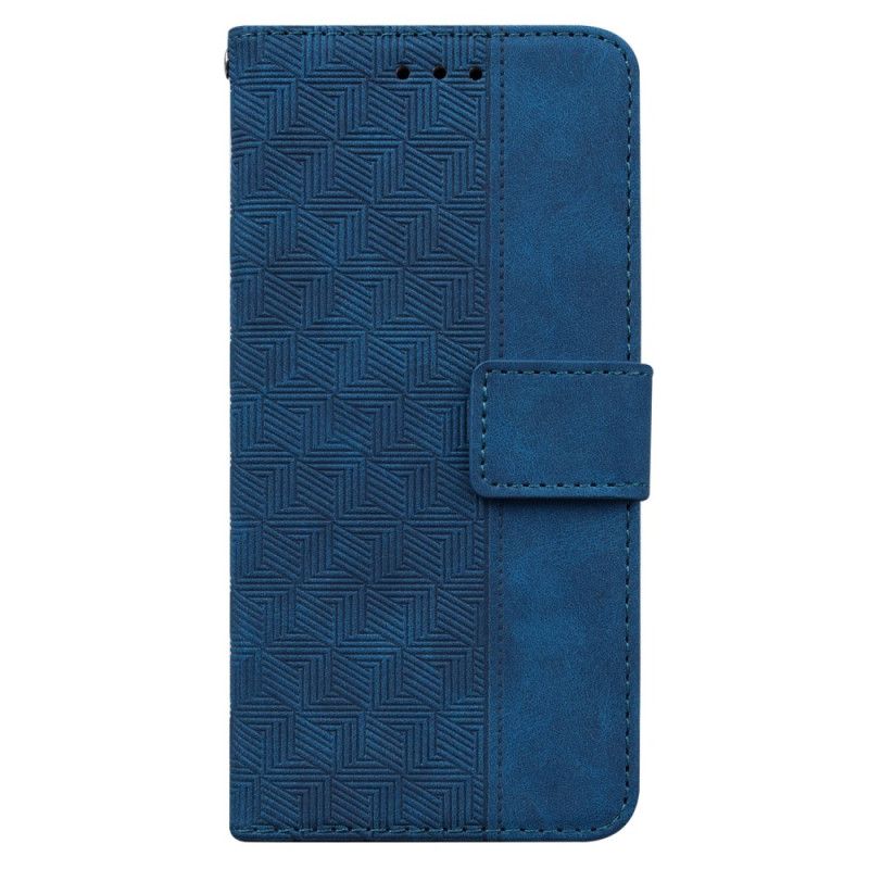 Kožený Kryt Na Oppo Reno 11 5g Páskový Tkaný Vzor