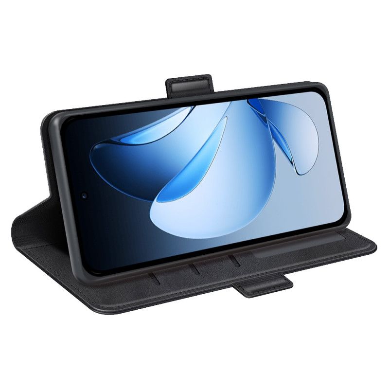 Kožený Kryt Na Oppo Reno 13 Pro 5g Dvojitá Spona