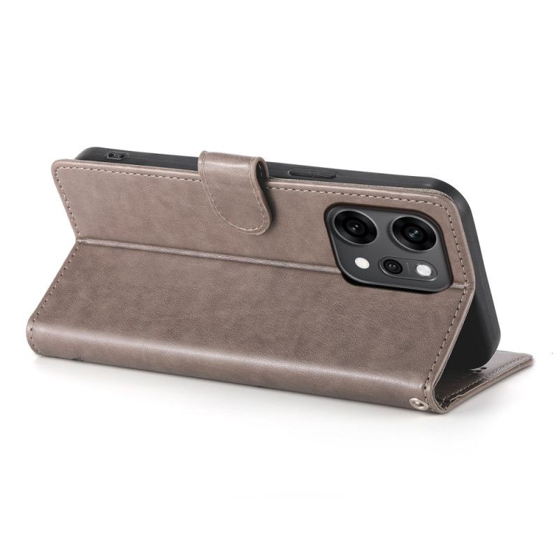 Kožený Kryt Na Oppo Reno 14 Pro 5g Květinový Vzor