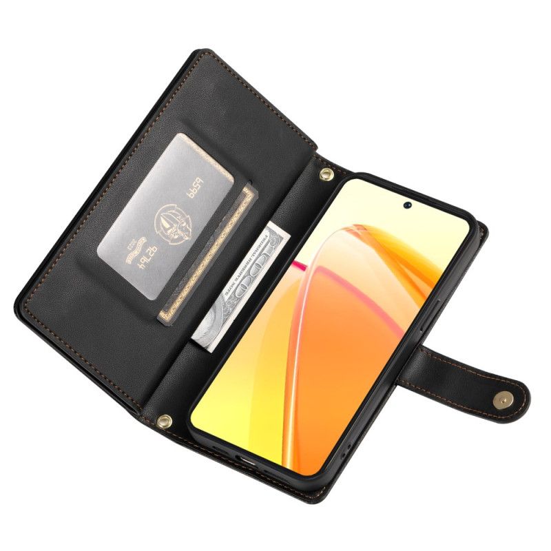 Kožený Kryt Na Oppo Reno 14 Pro 5g Popruh A Ramenní Popruh