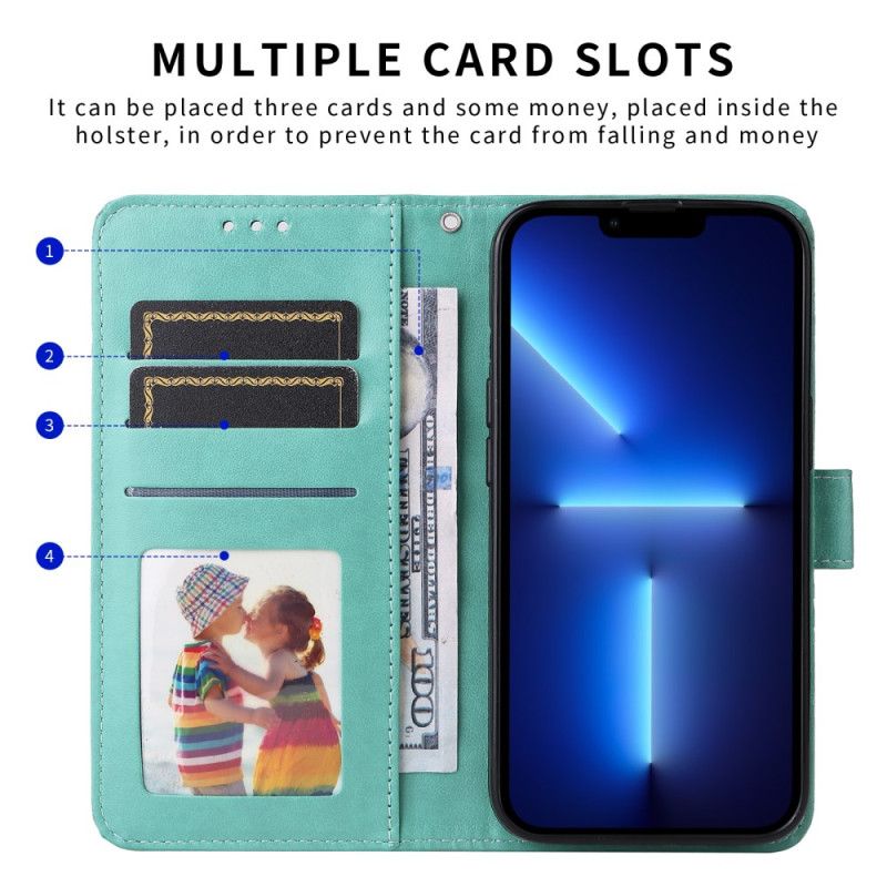 Kožený Kryt Na Realme 14 5g Slunečnicový Vzor