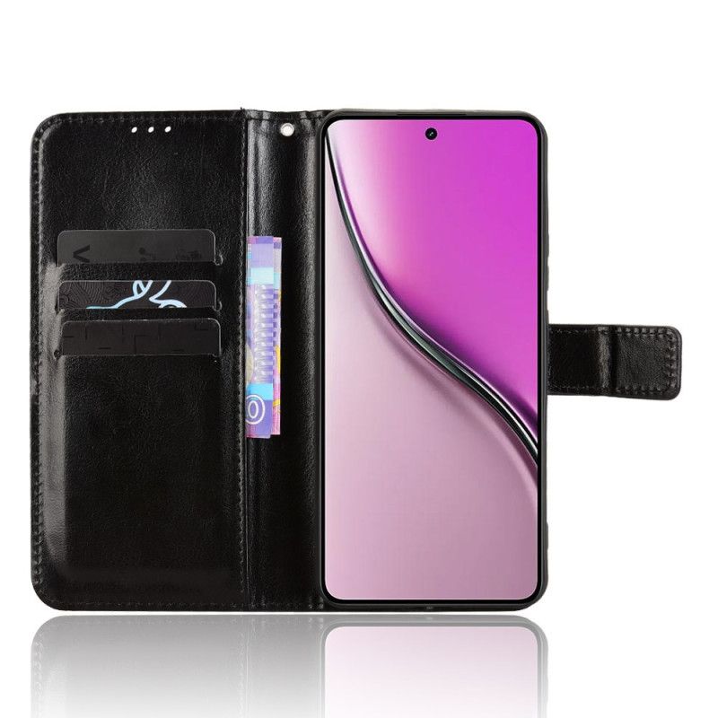 Kožený Kryt Na Realme 14 5g Umělá Kůže Flahy