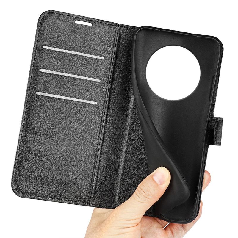 Kožený Kryt Na Realme 14 Pro Plus 5g Klasická Umělá Kůže Liči