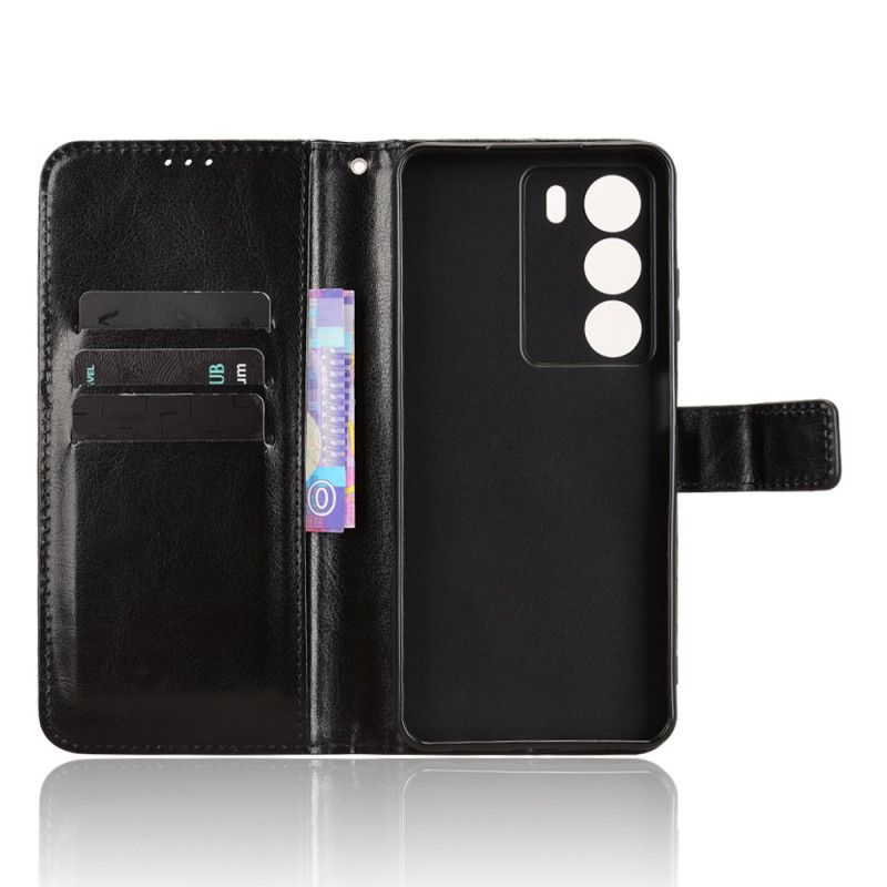 Kožený Kryt Na Realme 14x 5g Křiklavá Umělá Kůže