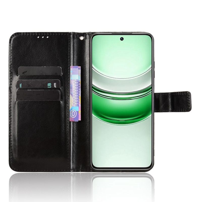 Kožený Kryt Na Realme 14x 5g Křiklavá Umělá Kůže