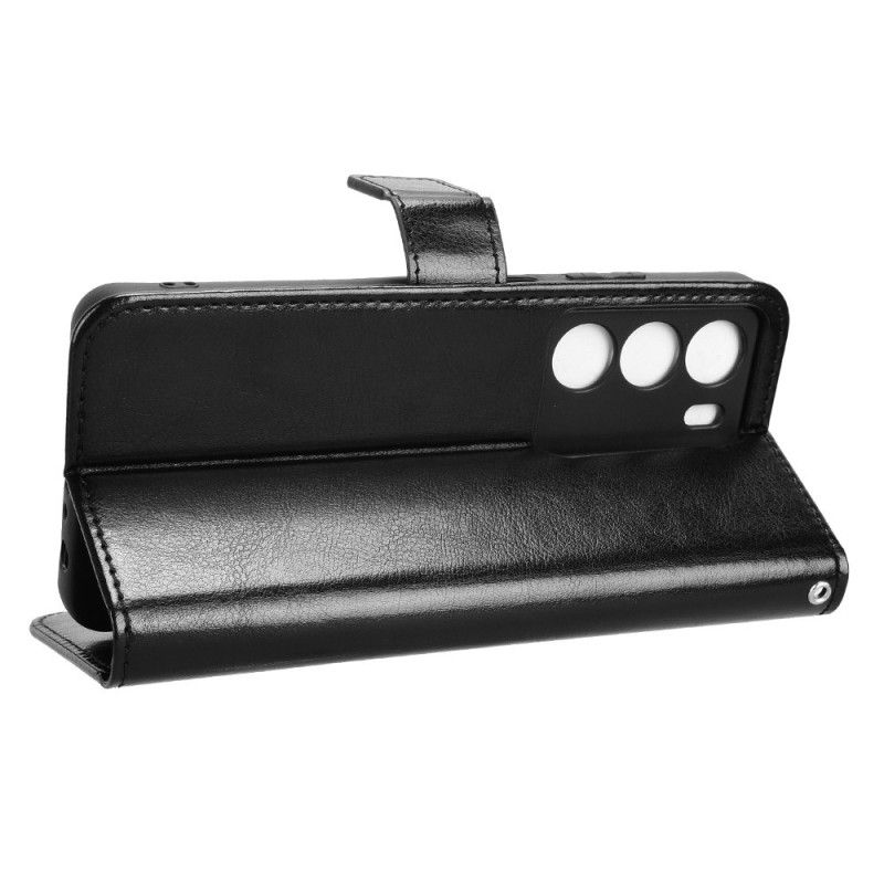 Kožený Kryt Na Realme 14x 5g Křiklavá Umělá Kůže