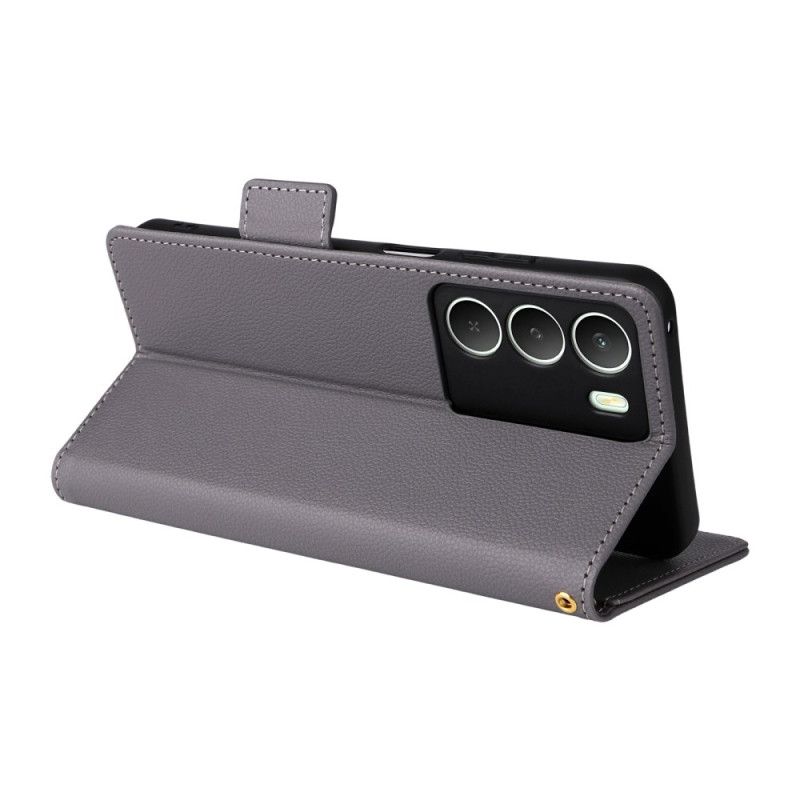 Kožený Kryt Na Realme 14x 5g Textura Liči Se Šňůrkou