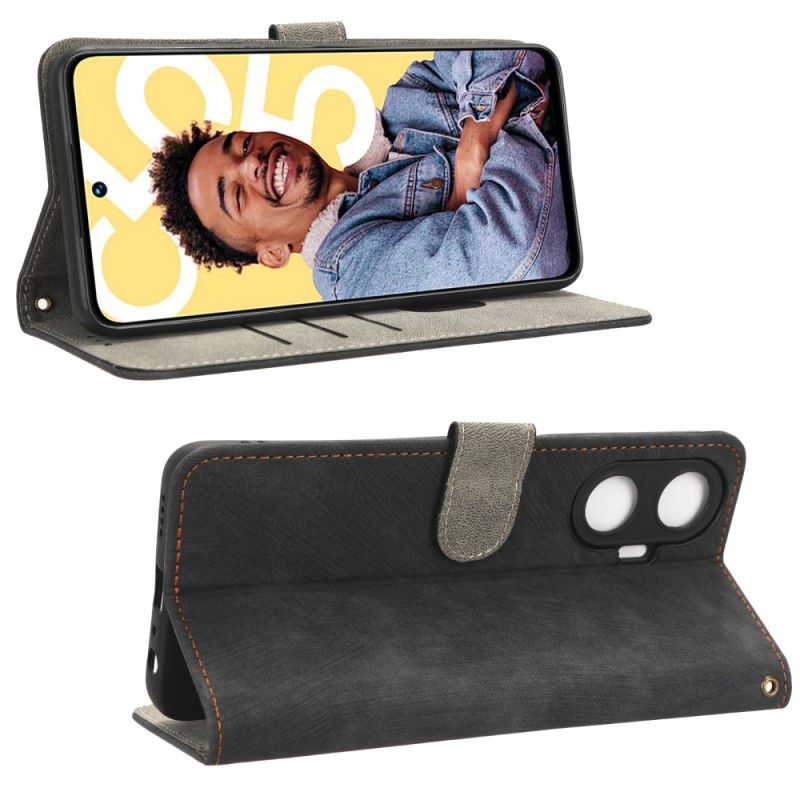 Kožený Kryt Na Realme C55 Peněženka S Rfid Blokovacím Páskem