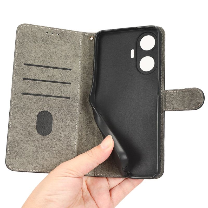 Kožený Kryt Na Realme C55 Peněženka S Rfid Blokovacím Páskem