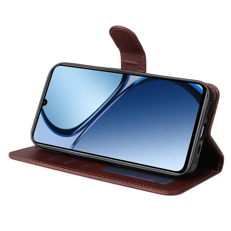 Kožený Kryt Na Realme C63 Efekt Hladké Kůže