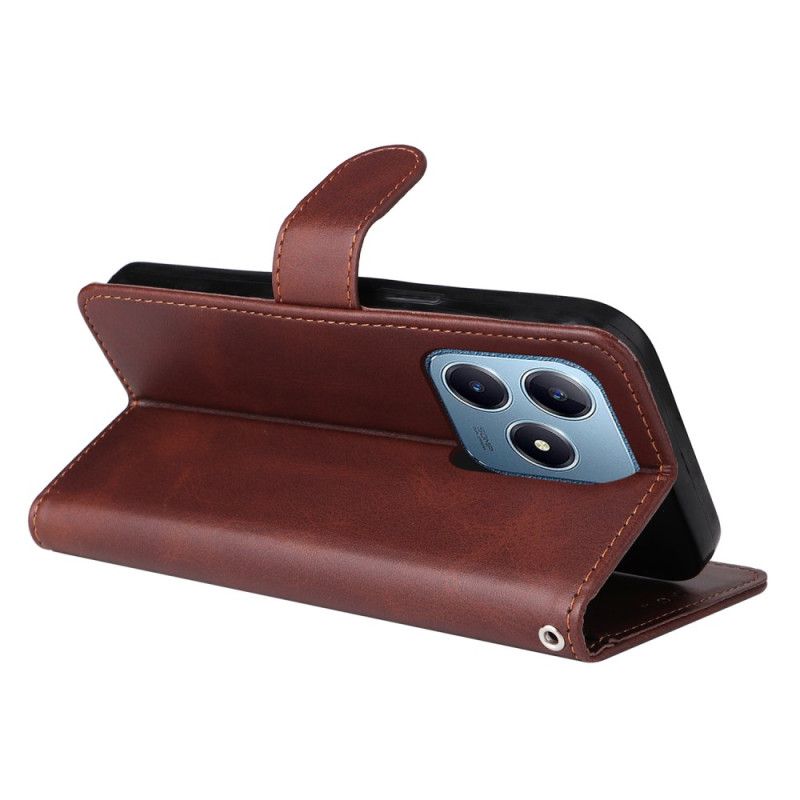 Kožený Kryt Na Realme C63 Efekt Hladké Kůže