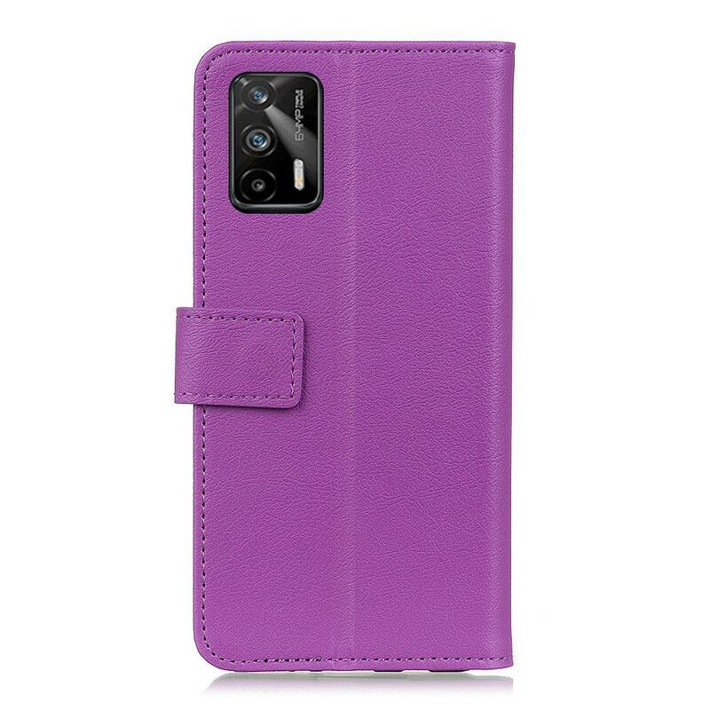 Kožený Kryt Na Realme Gt 5g Klasický Kožený Efekt