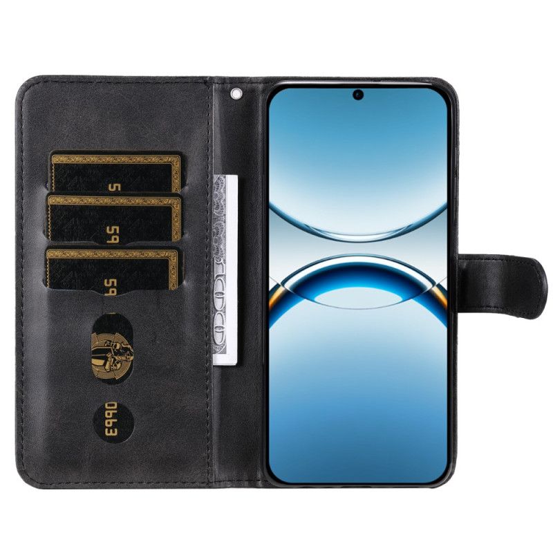 Kožený Kryt Oppo Find X8 Kapsa Na Zip