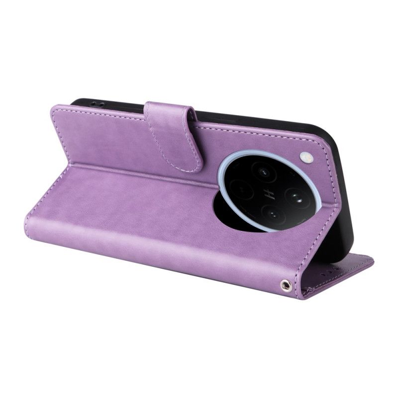 Kožený Kryt Oppo Find X8 Tištěný Vzor