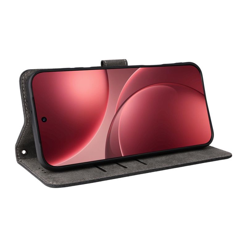 Kožený Kryt Oppo Find X9 Pro 5g Semišový Efekt S Ramínky