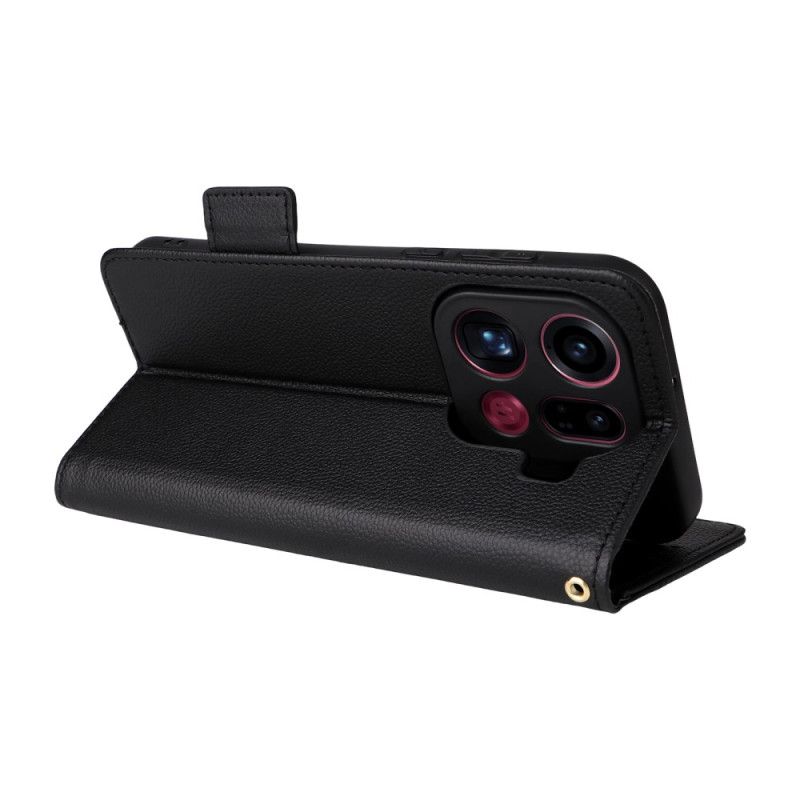 Kožený Kryt Oppo Find X9 Pro 5g Umělá Kůže S Ramínky