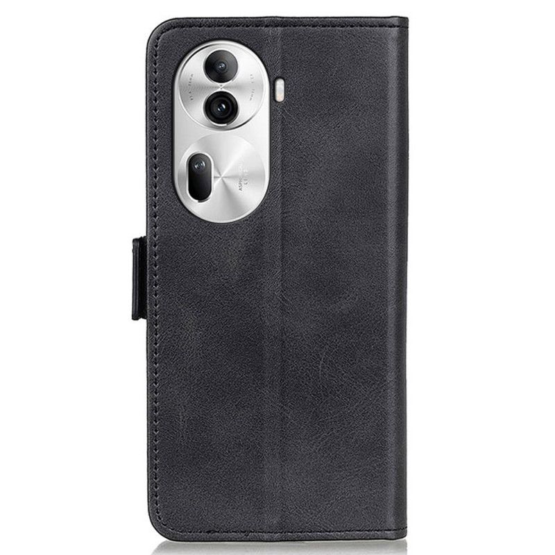 Kožený Kryt Oppo Reno 11 Pro 5g Dvojité Zapínání