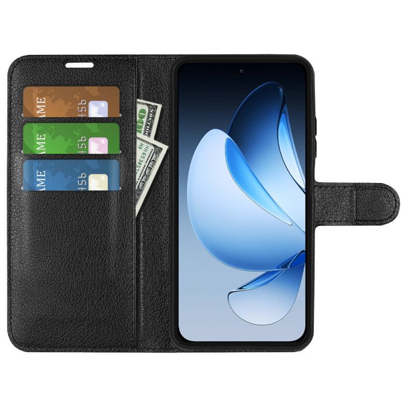 Kožený Kryt Oppo Reno 13 Pro 5g Klasická Umělá Kůže Liči