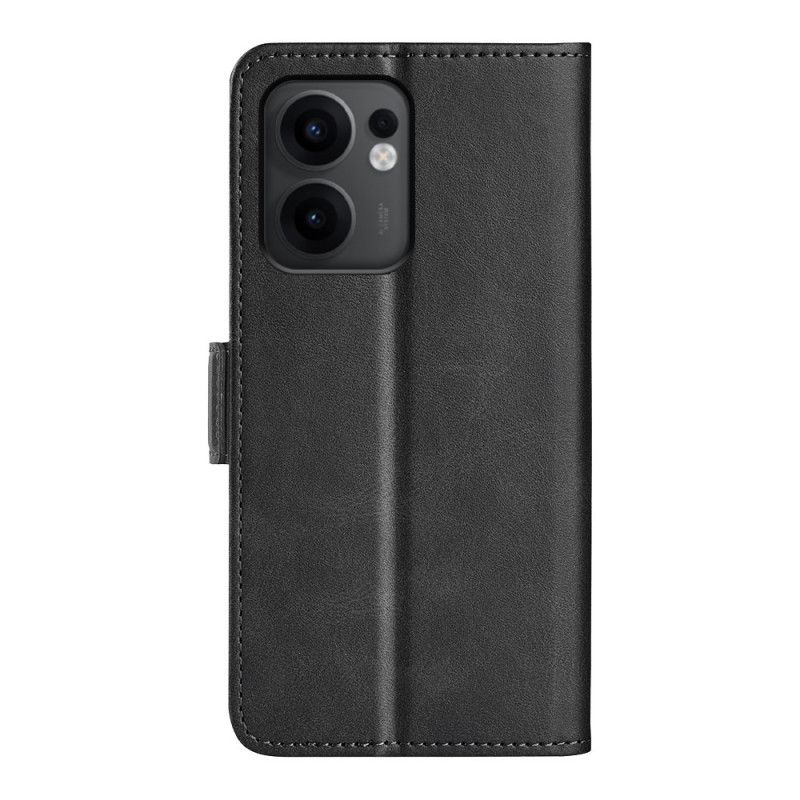 Kožený Kryt Oppo Reno 13f 4g / 5g / 13 Fs 5g Dvojitá Spona