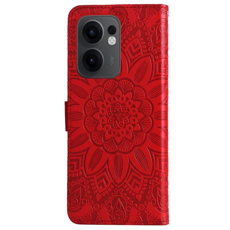 Kožený Kryt Oppo Reno 13f 4g / 5g / 13 Fs 5g Mandala