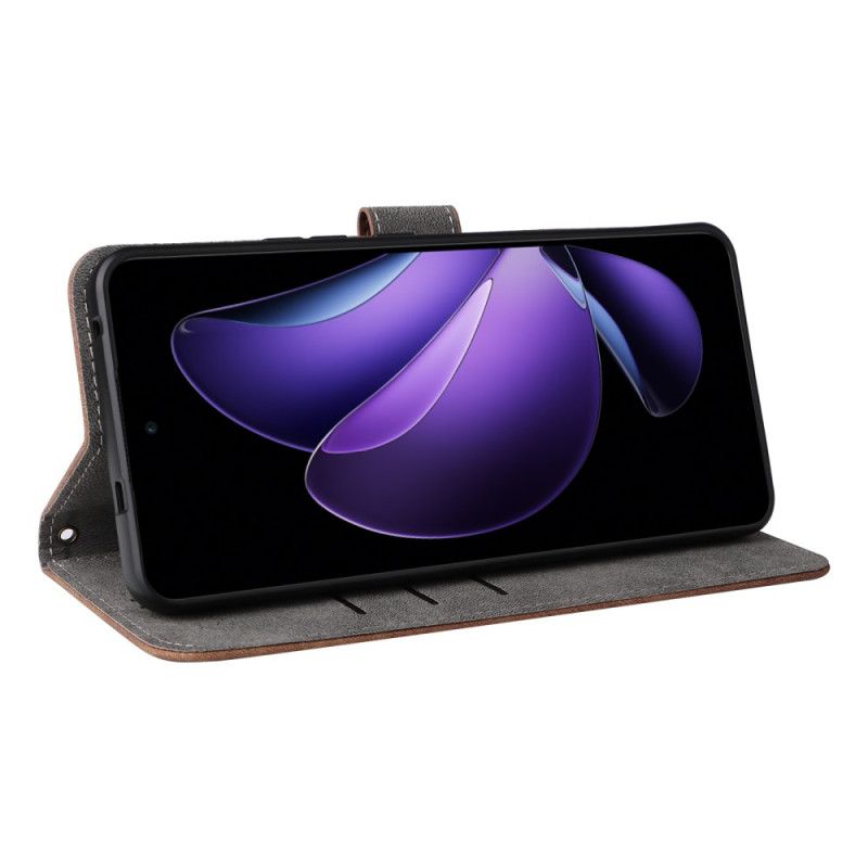 Kožený Kryt Oppo Reno 13f 4g / 5g / 13 Fs 5g Rfid Šňůrka Na Peněženku