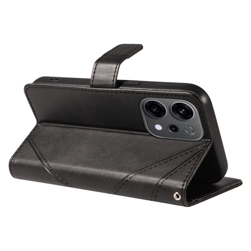 Kožený Kryt Oppo Reno 14 5g Dvoubarevné Linie