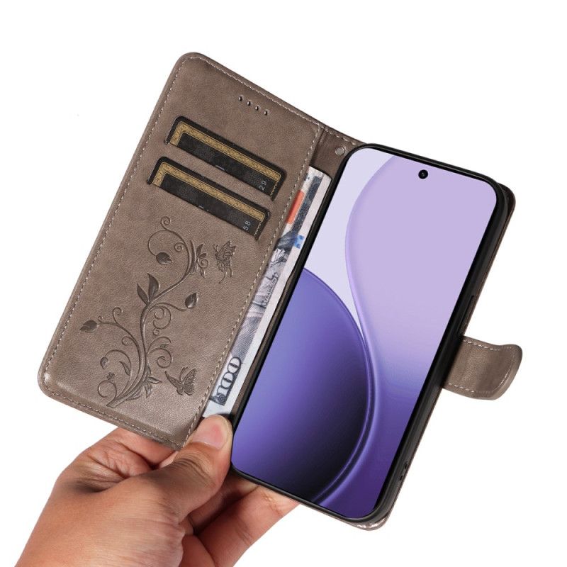 Kožený Kryt Oppo Reno 14f 5g Malé Květiny