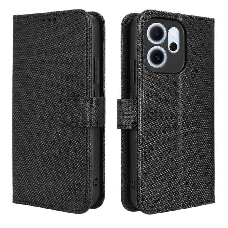 Kožený Kryt Oppo Reno 14f 5g Texturovaný Diamant