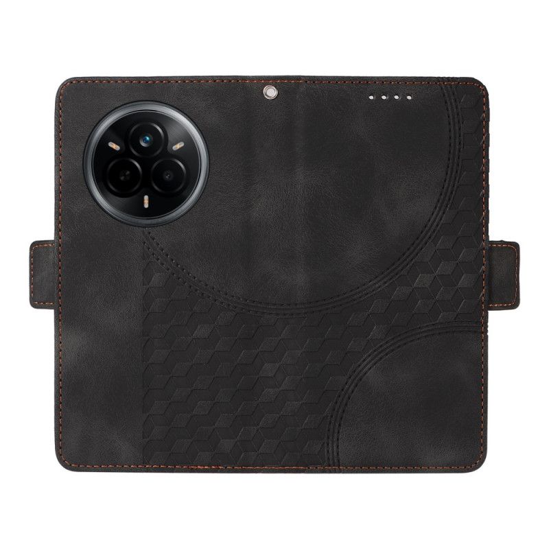 Kožený Kryt Realme 14 Pro 5g Diamantový Vzor