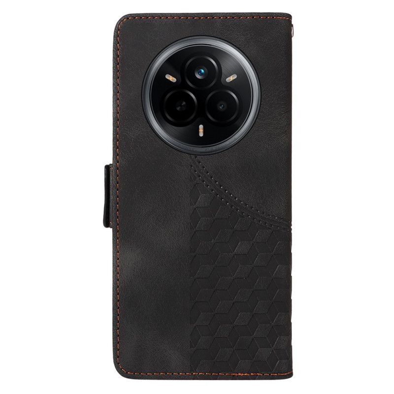 Kožený Kryt Realme 14 Pro 5g Diamantový Vzor