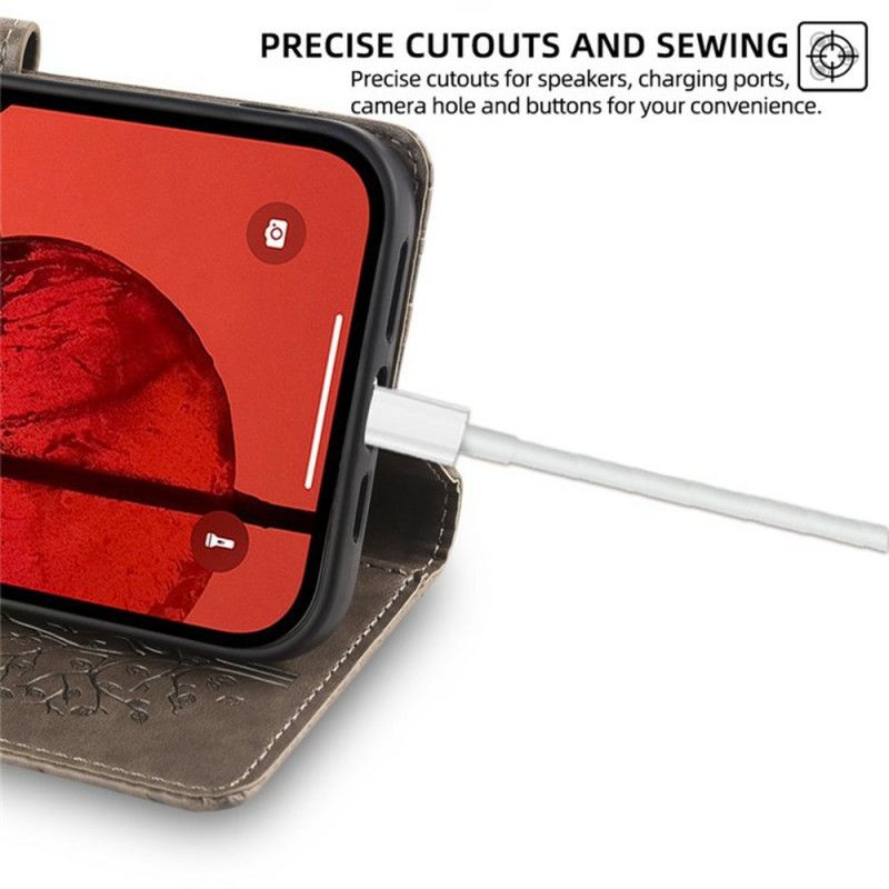 Kožený Kryt Realme 14 Pro 5g Jelen A Strom