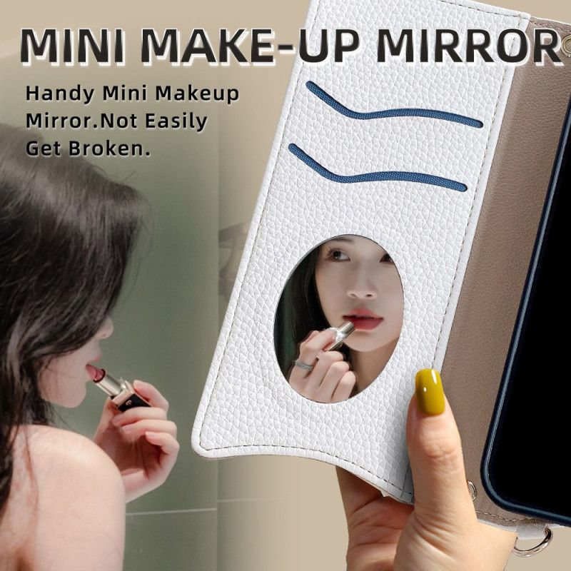 Kožený Kryt Realme 14 Pro 5g Peněženka A Řetízek