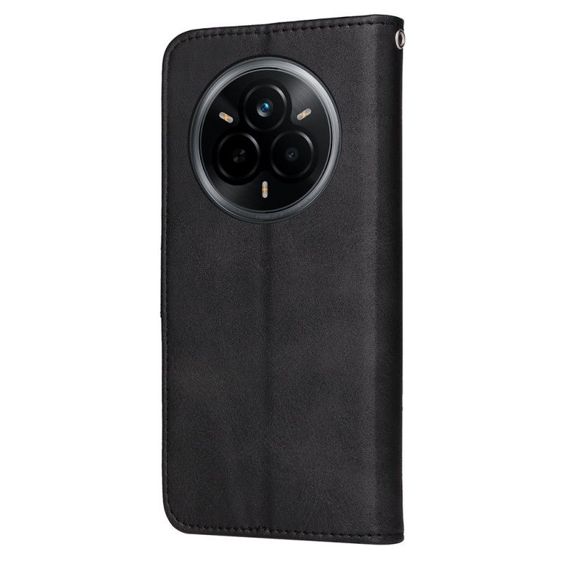 Kožený Kryt Realme 14 Pro 5g Peněženka Z Umělé Kůže