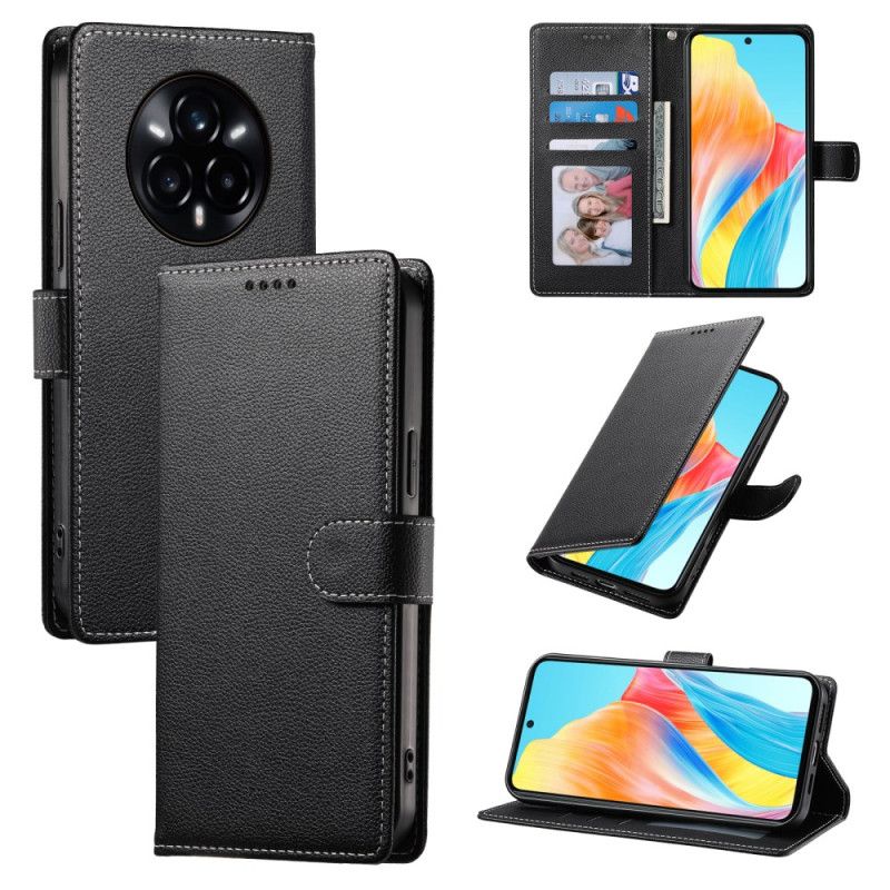 Kožený Kryt Realme 14 Pro Plus 5g Jednoduché S Popruhem