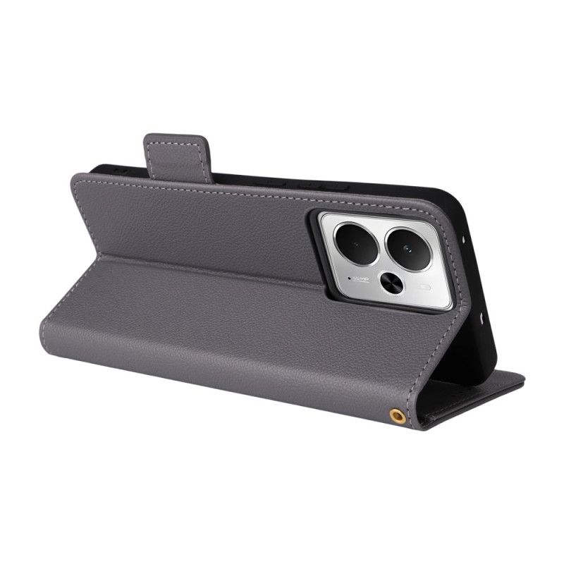 Kožený Kryt Realme 14t 5g Textura Liči S Popruhem