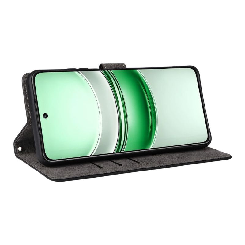 Kožený Kryt Realme 14x 5g Umělá Kůže S Rfid Ochranou